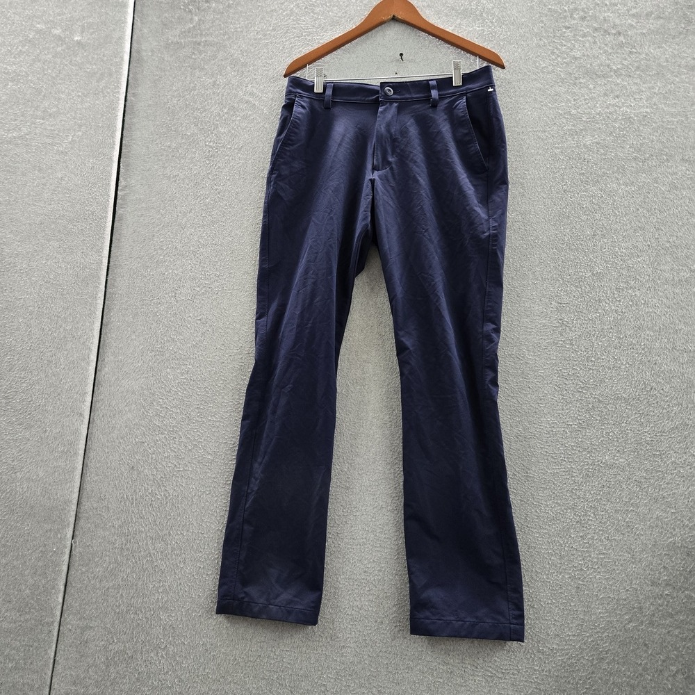 Under Armour Men Pants 32x32 Navy Blue Chino Golf Straight 30" Inseam Logo